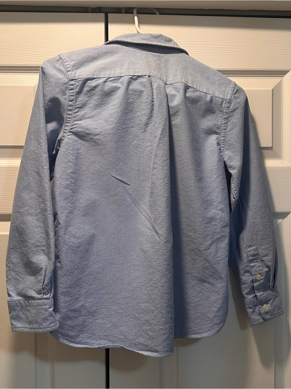 Boys Ralph Lauren Light Blue Oxford Button-Down Shirt w/ Large Polo Logo - Picture 2 of 4